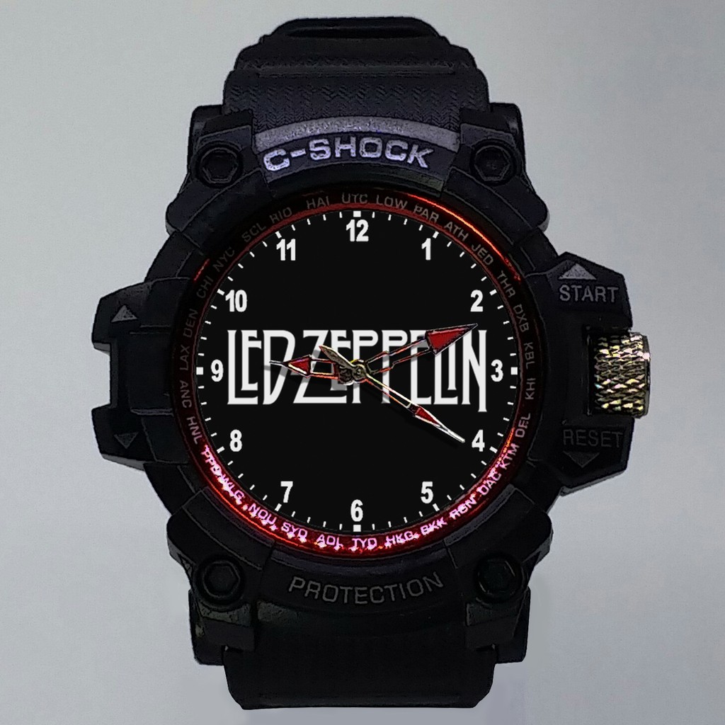 (ISTIMEWA BOSSQUE) JAM TANGAN LED ZEPPELIN  LIST MERAH - EXCLUSIVE 15