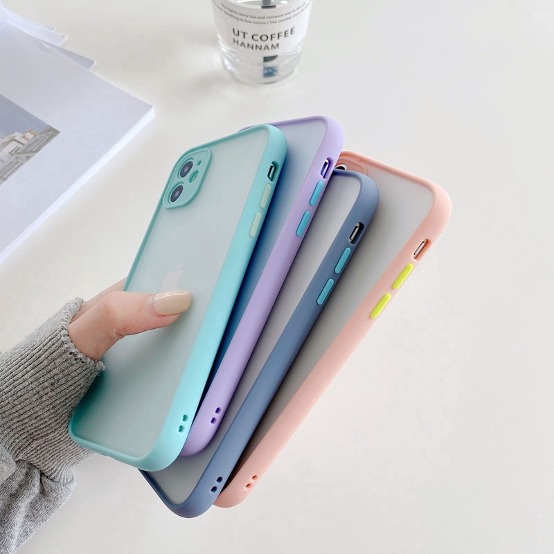 Camera Protection Bumper Phone Cases For iPhone 11 11 Pro Max XR XS Max X 8 7 6 6S Plus Matte Translucent Shockproof Back Cover