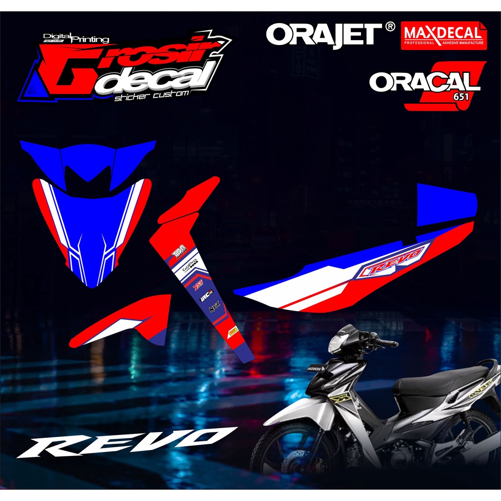 Sticker Decal Stiker 110 2006 - 2008 Full Body Bebas Reques Dekal Revo 110 Full Body