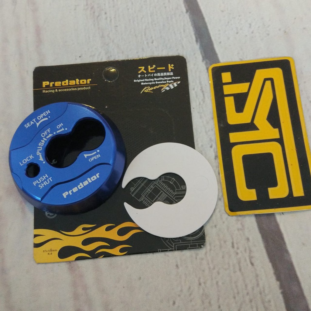 Tutup Kunci Kontak Variasi Yamaha NMax Biru