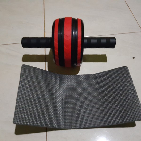 AB whell Roller Abdomen (Termurah) Free ( Matras Lutut) Roller fitness 2 roda