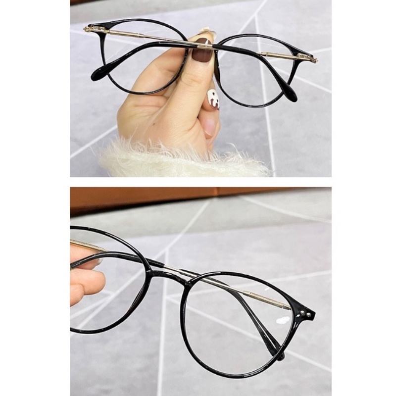 Kacamata Hitam Photochromic Anti Radiasi Bentuk Bulat Warna Abu-Abu Untuk Pria Dan Wanita