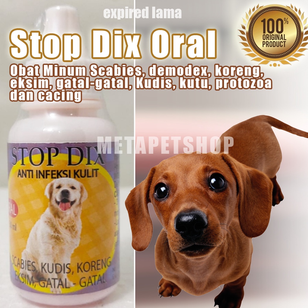 Obat Minum Scabies Anjing Demodex Gatal Koreng Kudis Obat Kulit Anjing Stop Dix Oral 30 Ml