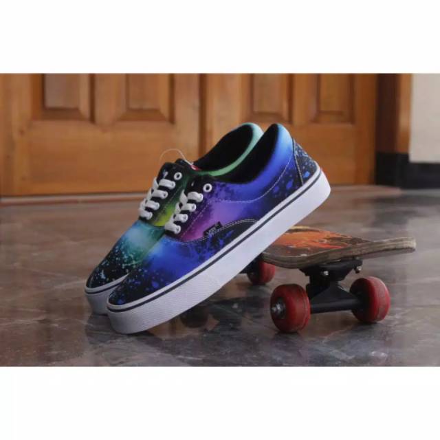 SEPATU VANS PRIA AUTHENTIC SNEAKERS OLDSKOOL MARIO RASTA MOTIF CASUAL SEPATU TERMURAH V01