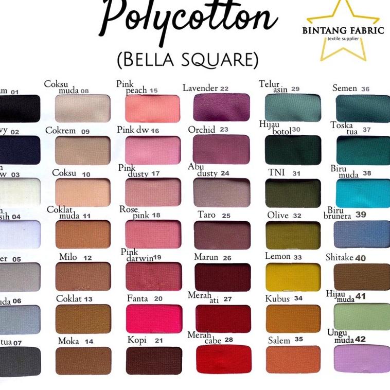 

CUCI GUDANG Buku Katalog Warna Kain Bintang Fabric ❄ 864