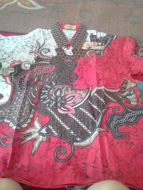 Bswart Batik Hrb026 Kenongo Hem Pendek Padi Pekalongan M L Xl Batik Pria Murah Modern Grosir
