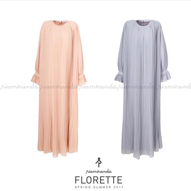 Loretta dress grey M dan qalin scarf purple new titipan mba widya