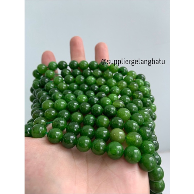 batu black jade aceh serat muda 10mm renceng kalung gelang akik giok bahan kalung gelang anting strap mask kerajinan tangan craft citayam fashion week etink vintage elegan bali manik crystal perhiasan