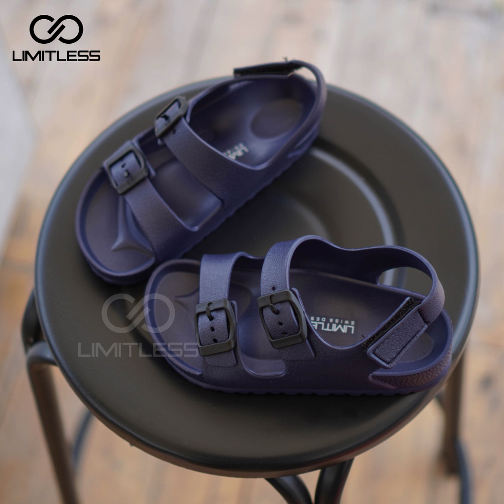 Sandal Anak Perempuan Strap Dua Sendal Gunung Anak Unisex Comfortable Sepatu Sandal Anak Tali Belakang Full Eva