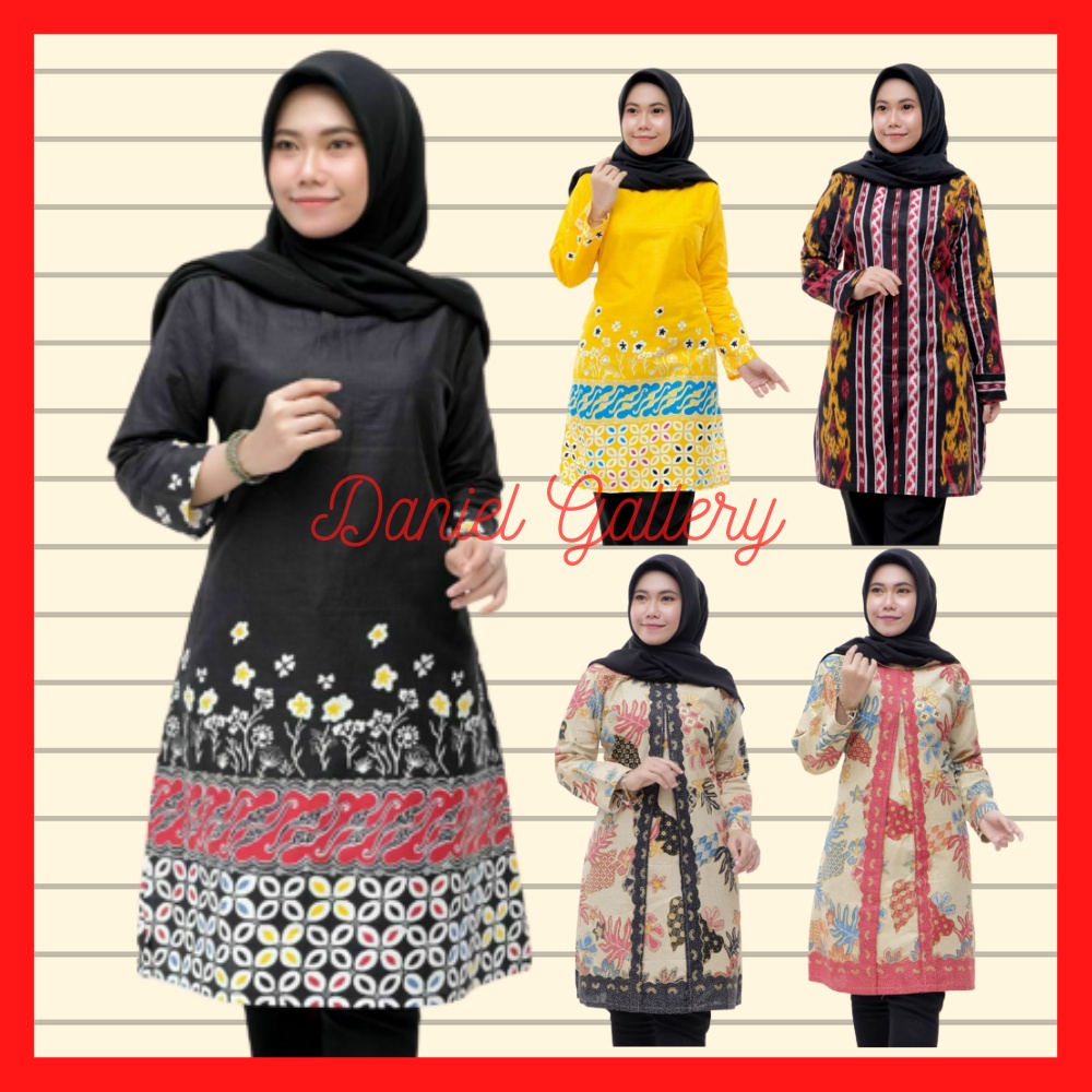 Baju Blouse Rok Dress Busana Gaun Pakaian Dres Gamis Drees Tunik Batik Fashion Wanita Cewek Perempua