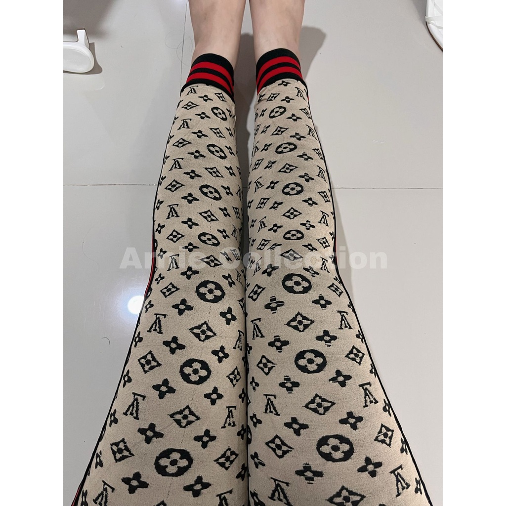 LEGGING IMPORT MOTIF LV / LEGING RAJUT / LEGGING LV