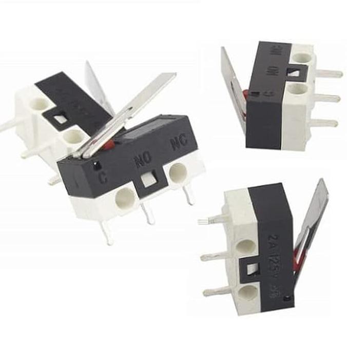 Micro Limit Switch Saklar Mini Tekan Kecil SPDT 3 Pin 125V Push Button