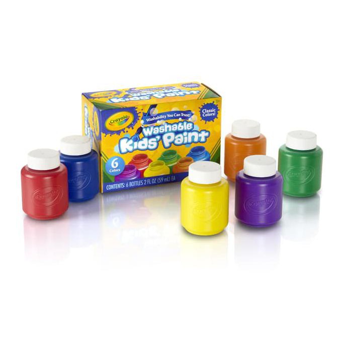 

HOT SALE Crayola Washable Kids Paint 6 ct