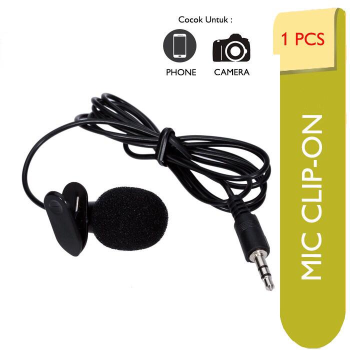 Trend-GROSIR Mini Mic CLIP ON Microphone with Clip 3.5mm - 2 Line