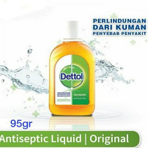 Dettol Antiseptic Cair 95ml Liquid Anti Bakteri