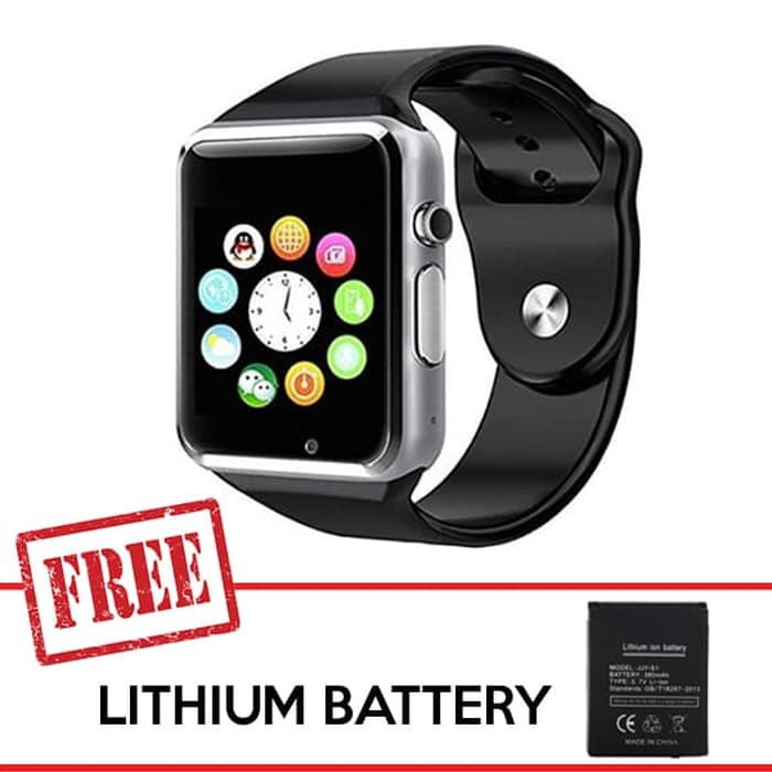 Cognos Smart watch A1 FREE BATTERY SmartWatch Jam Tangan TERMASUK BOX