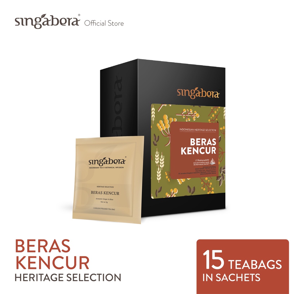 

Singabera Beras Kencur-Heritage Selection-15 Teabags In Sachet