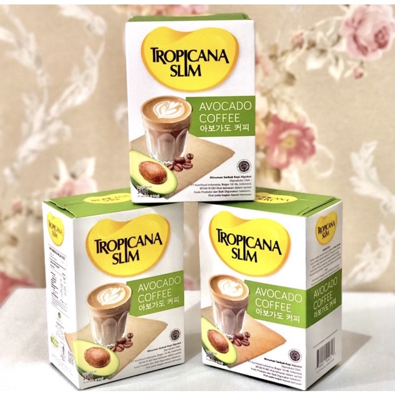 

Tropicana Slim Avocado Coffee 4 Sachet - Kopi Susu Nikmat Tanpa Gula Pasir