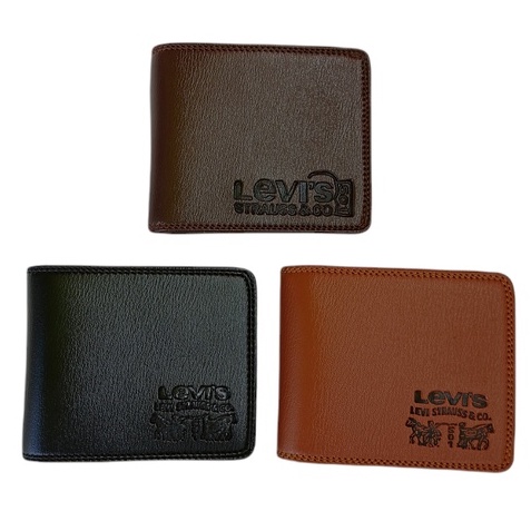 Dompet Pria Kulit Polos Dompet Levis Kulit PU Sintetis