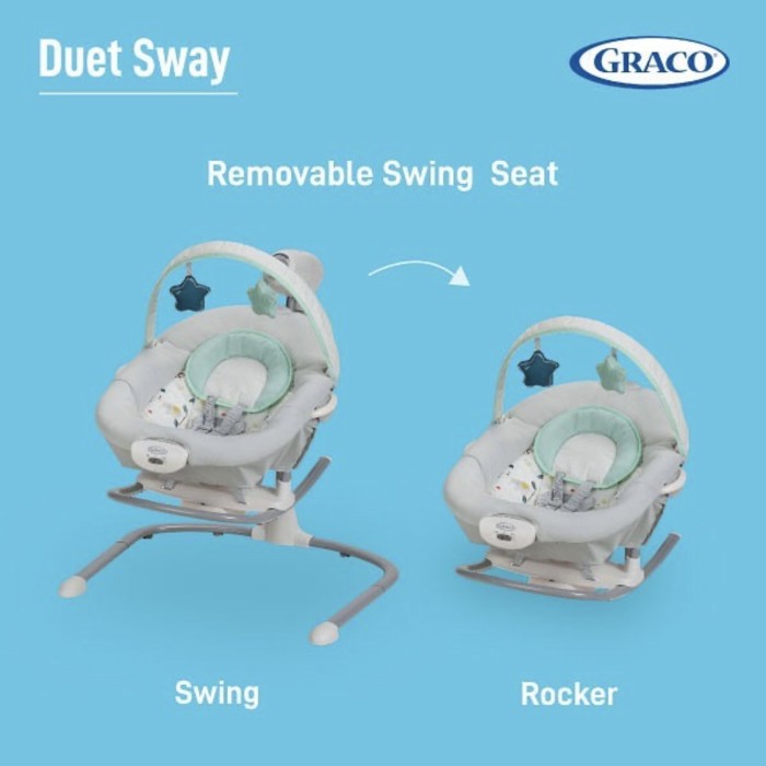 Makassar ! Swing Baby Graco Duet Sway with Rocker Lilo