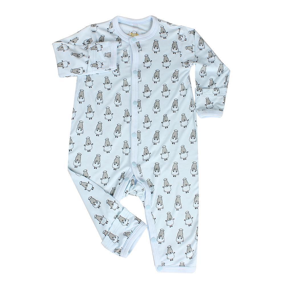 BaabaaSheeps Romper Blue Small Sheepz Romper Baju Bayi