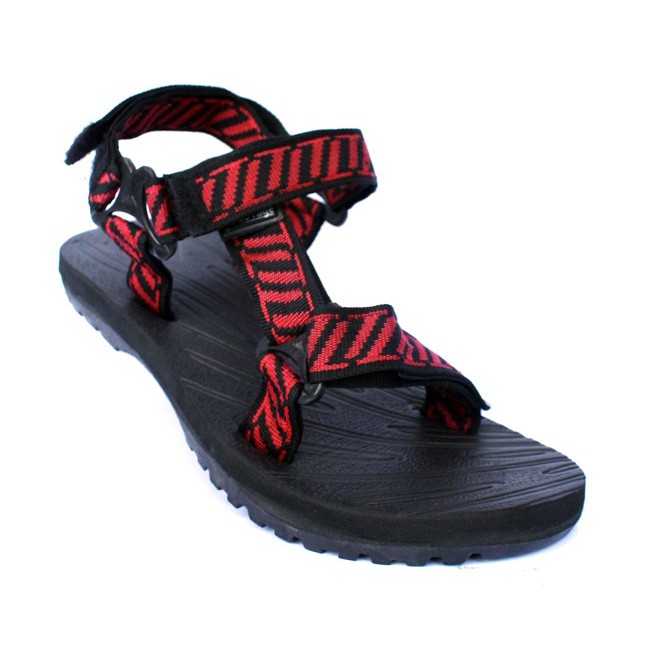 Sandal Gunung Santai Pria Wanita Outdoor  Footage F3 Motif Merah Gratis Sandal FTG 103 Merah