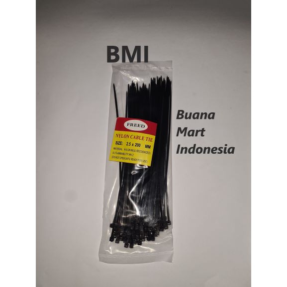 

Kabel Ties 20cm | Cable Ties | Kabel Tis 200mm HITAM (100 pcs)
