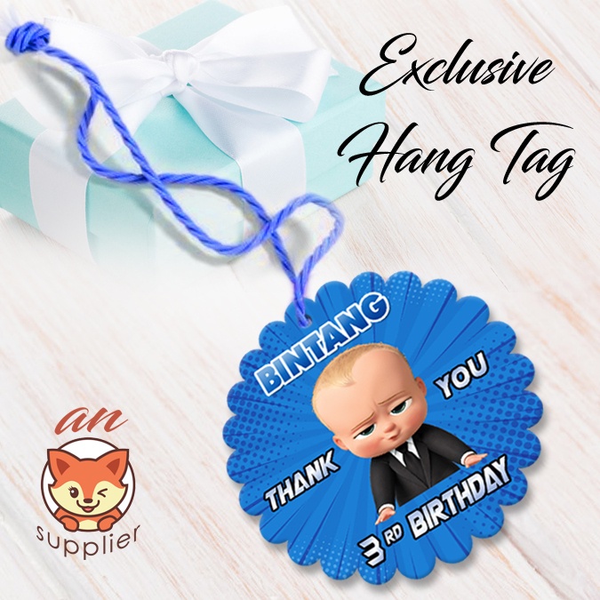 BABY BOSS 2-1 HANG TAG THANK YOU CARD ULTAH / ULANG TAHUN