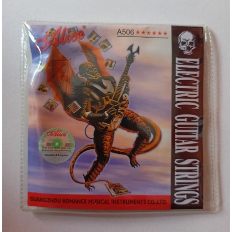 senar gitar/guitar alice 09 listrik/elektrik
