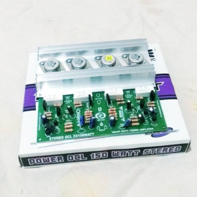 Kit Power Amplifier OCL 150W Stereo TR  Jengkol Malaysia