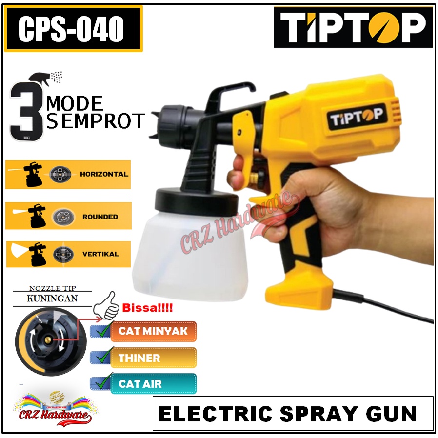 Electric Spray Gun Alat Semprot Cat Listrik Tanpa Kompresor Bisa Cat Minyak Duco Paint Zoom