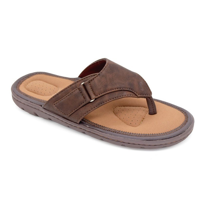  Bata  Comfit Sandal  Pria Rost Brown 8714348 Shopee Indonesia