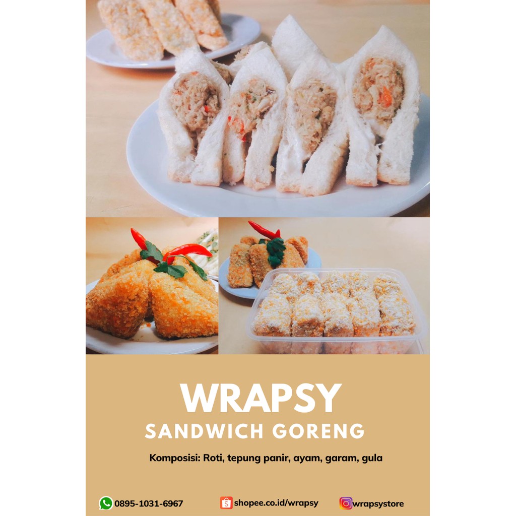 

Sandwich Goreng Ayam Wrapsy