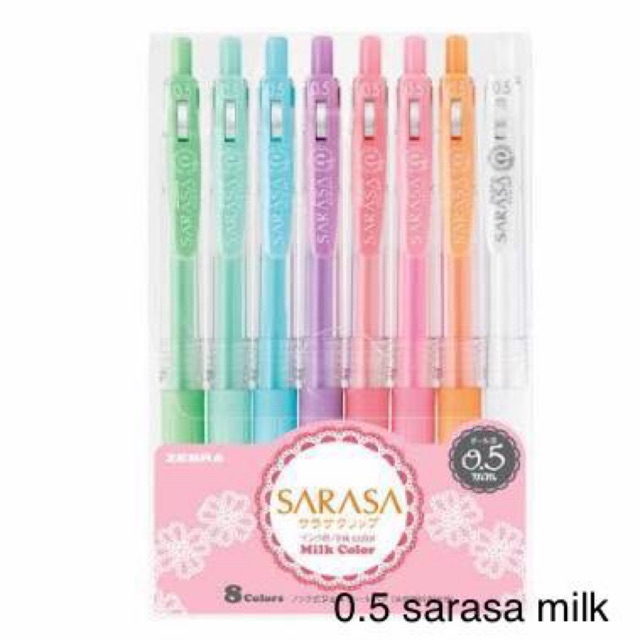 

Sarasa Milk 0,5 set (Isi 8)