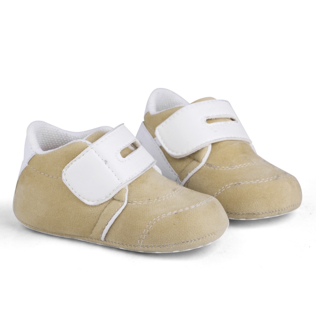 Sepatu Bayi Usia 0-9 Bulan Bahan Lembut dan Ringan PWA Crem