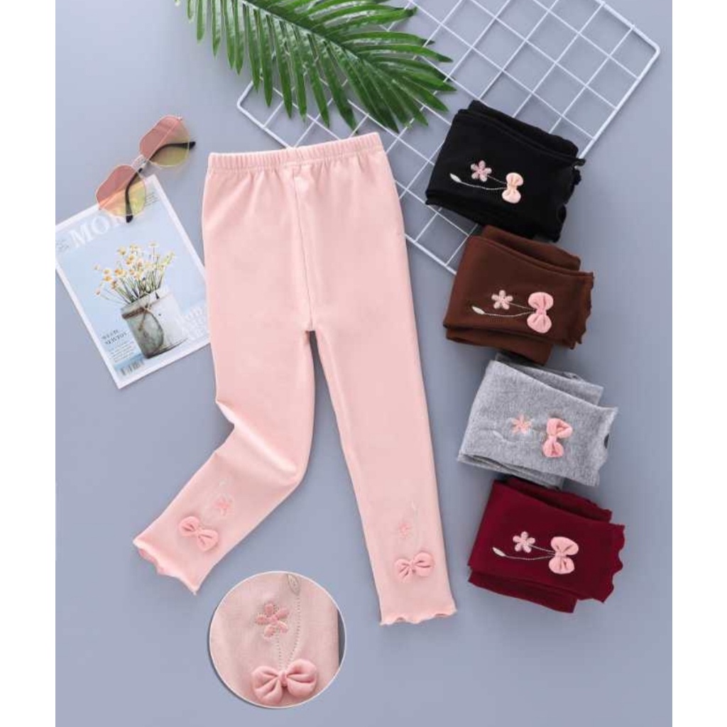 3 Pcs Legging Anak Perempuan Import Paket 3 Pcs Leging bayi balita 100% Cotton Import Ukuran 6 bulan - 10 tahun