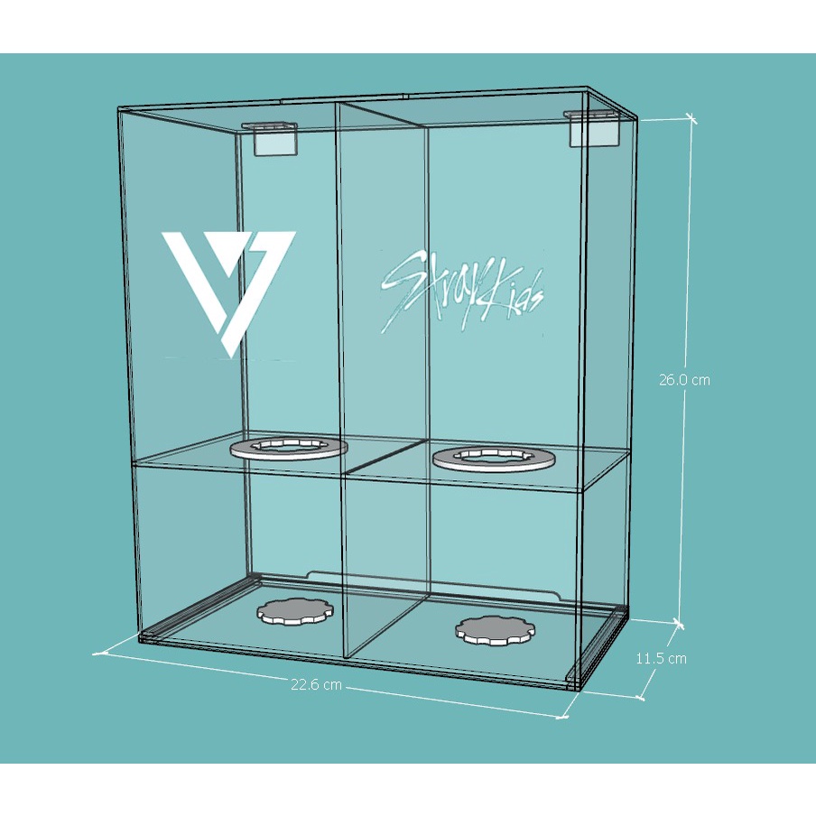 Lightstick SEVENTEEN / Lightstick STRAYKIDS / Box Lightstick Seventeen x Straykids Gabung