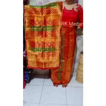 Songket palembang mesin bahan tebal dan padat, mewah menyerupai aslinya
1pcs 8ons