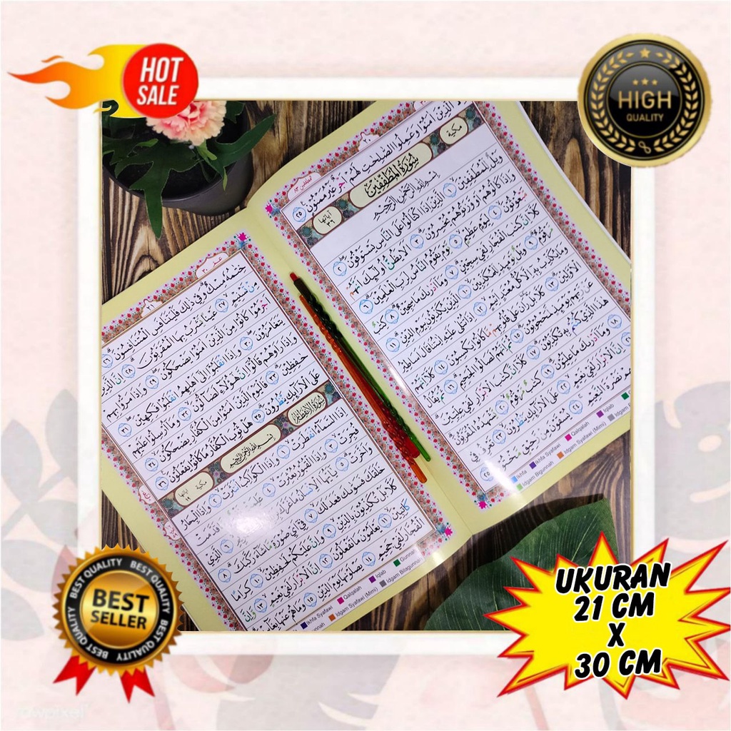 Bonus Tuding - Juz Amma Jumbo Tajwid Warna Dilengkapi Hadits-Hadits Pilihan Dan Asmaul Husna, Juz Am