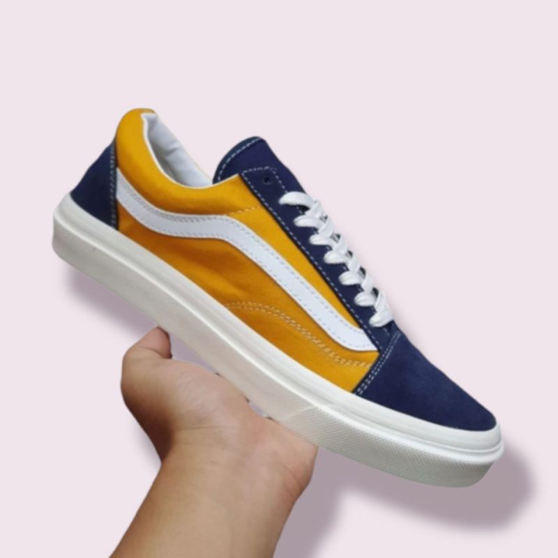 SEPATU V4NS OLD SKOOL GREEN ARMY GRADE ORI VANS PREMIUM SEPATU SNEAKERS PRIA  SNEAKERS WANITA