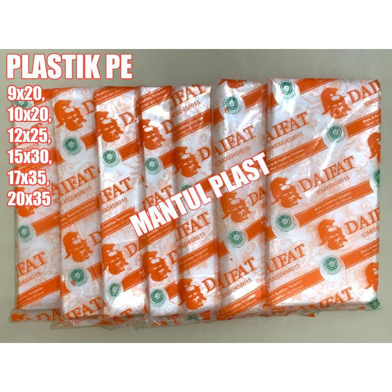 Hd kantong plastik pe - 4,5x23,9x20,10x20,12x25,15x30,17x35,20x35