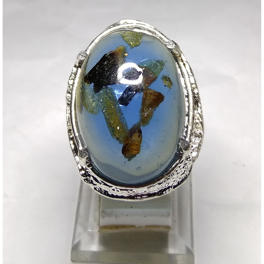 cincin batu akik katilayu biru