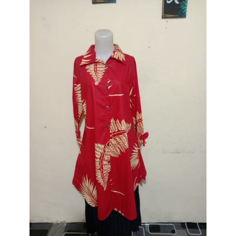 Tunik cantik floral bukittinggi