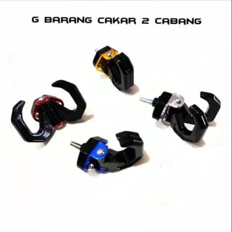 Gantungan barang Motor 2 sisi | gantungan barang 2 in 1 gantungan cabang