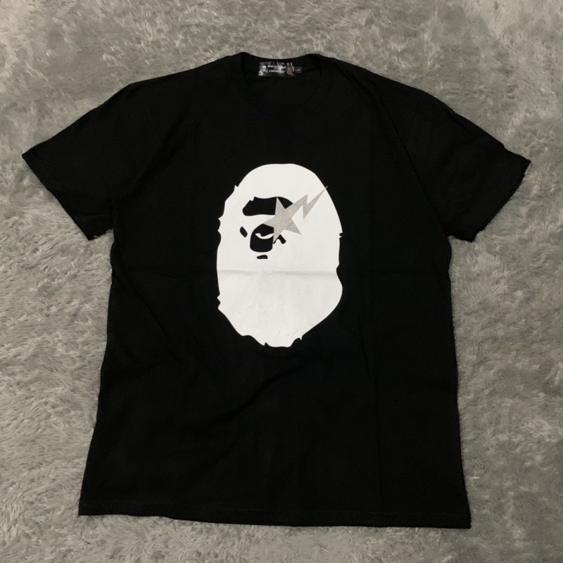 Kaos Tshirt Bape Bathing Ape X Mastermind Big Skull Mirror