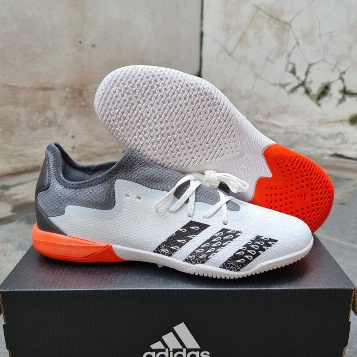 Sepatu Futsal Adidas Predator Freak .3 White Red ic-sepatu futsal-futsal