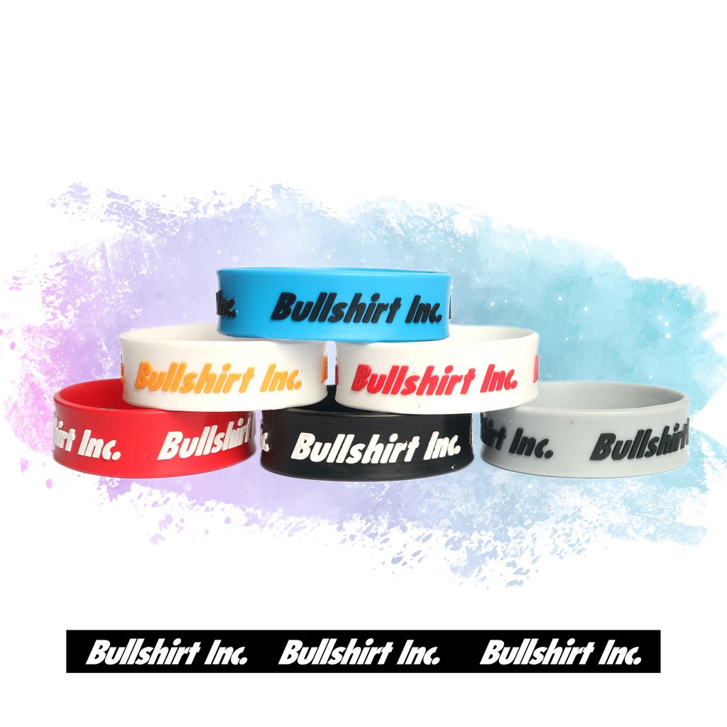 KEREN  GELANG TANGAN KARET / BRACELET DISTRO ORIGINAL BULLSHIRT (ISI 2 BUAH)