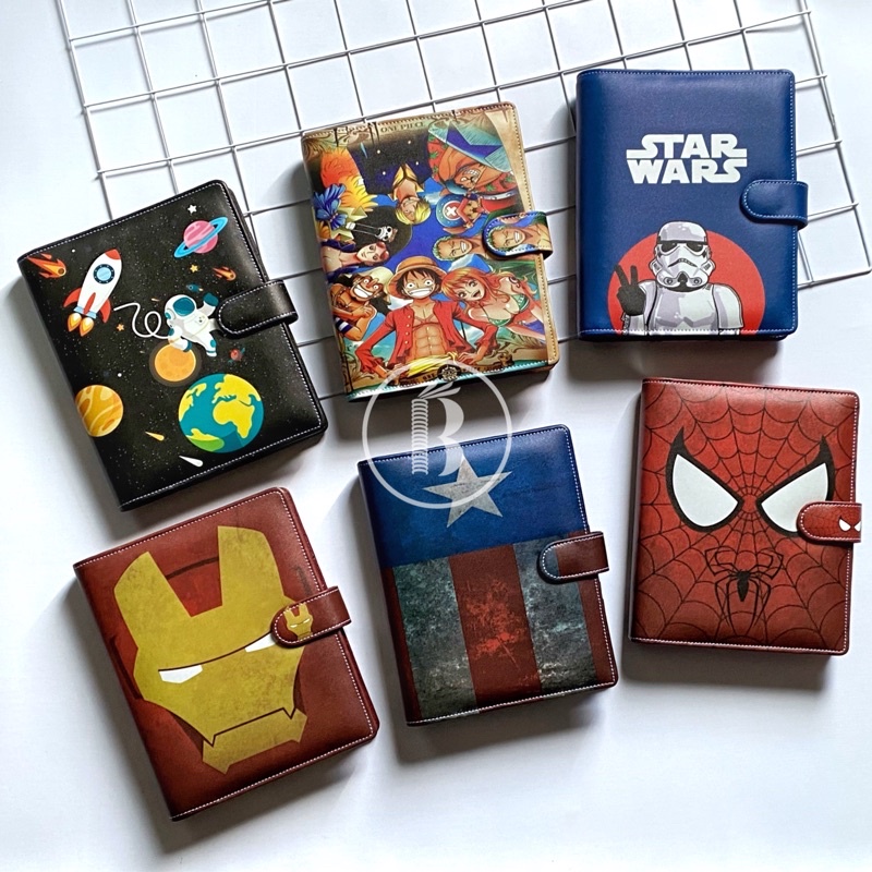 

Bindermu READY Binder NEW 05 Printing Astronaut Anime Kartun Tumblr superhero starwars spiderman one piece captain america iron man Kulit Multiring A5 20ring B5 26ring 6ring A6