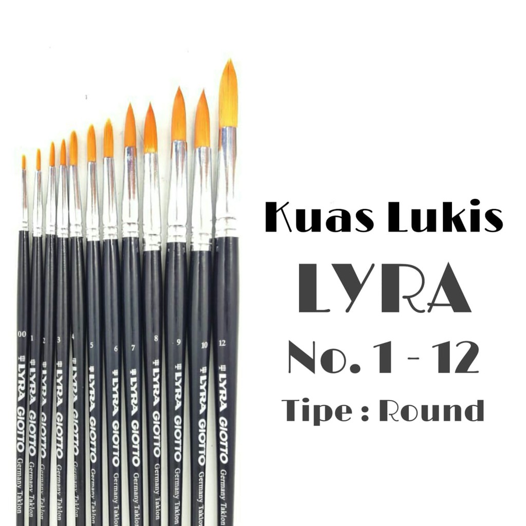 

Kuas Lukis LYRA Tipe Bulat No.2