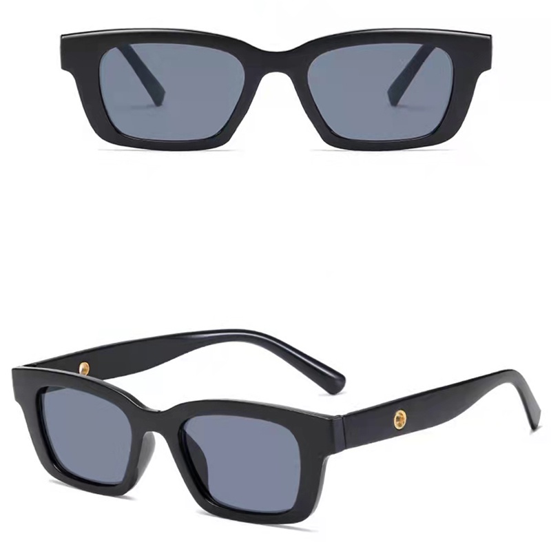 cod&ready Kacamata Jennie Black Kacamata Gaya Persegi Panjang Kacamata Wanita Kacamata Jennie Black 